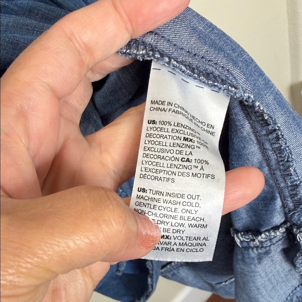 Chico’s Women's Blue Denim Dress - Picture 6 of 7